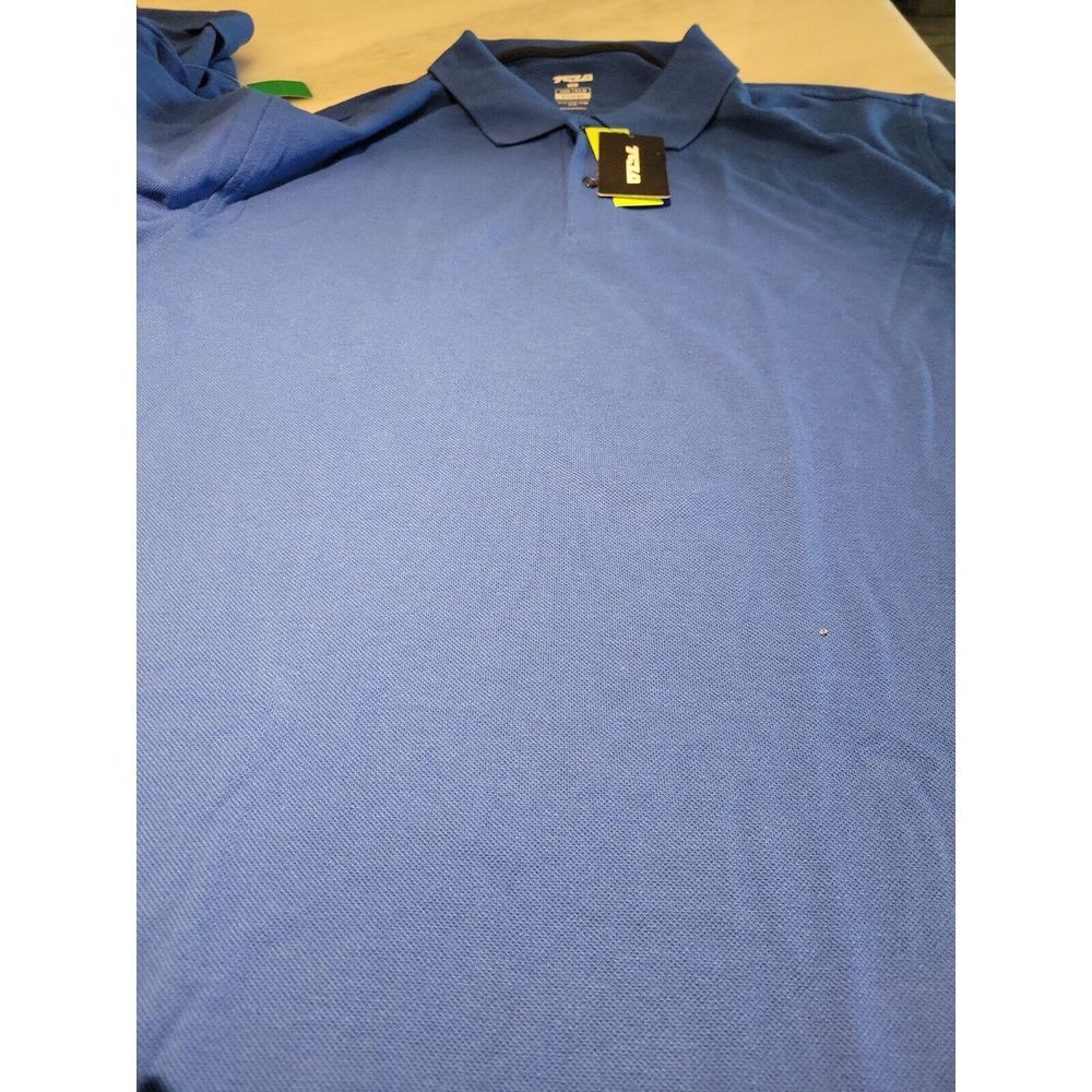 TSLA Men's‎ Cotton Pique Polo Shirts, Classic Fit Short Sleeve Solid XL